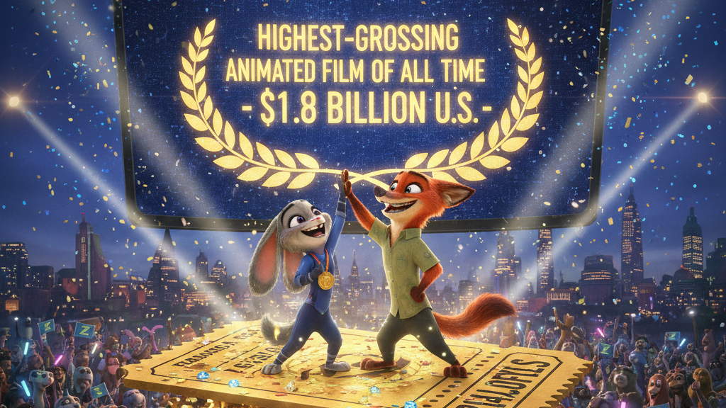 ‘Zootopia 2’ se convierte en la película animada más taquillera de todos los tiempos en EE. UU.